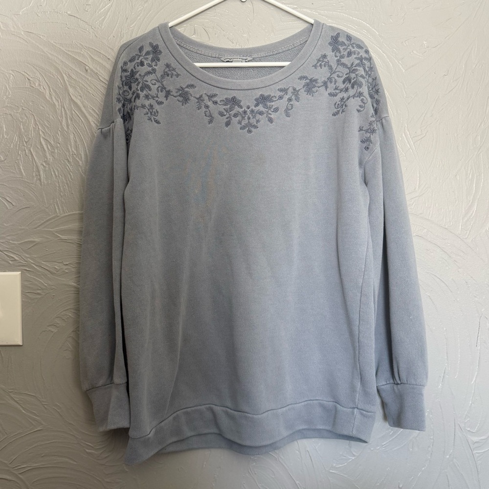 Women's American Eagle Embroidered Crewneck Sweatshirt, Large